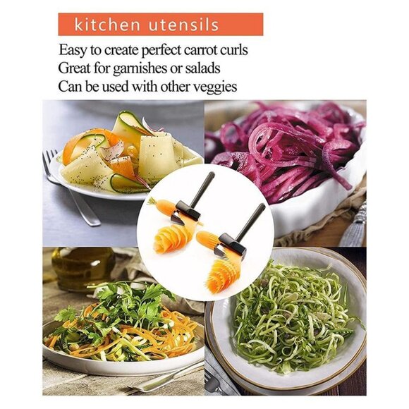 Multifunctional Carrot Curler Cucumber Sharpener Spiral Grater Kitchen 1 Pack - Picture 14 of 14